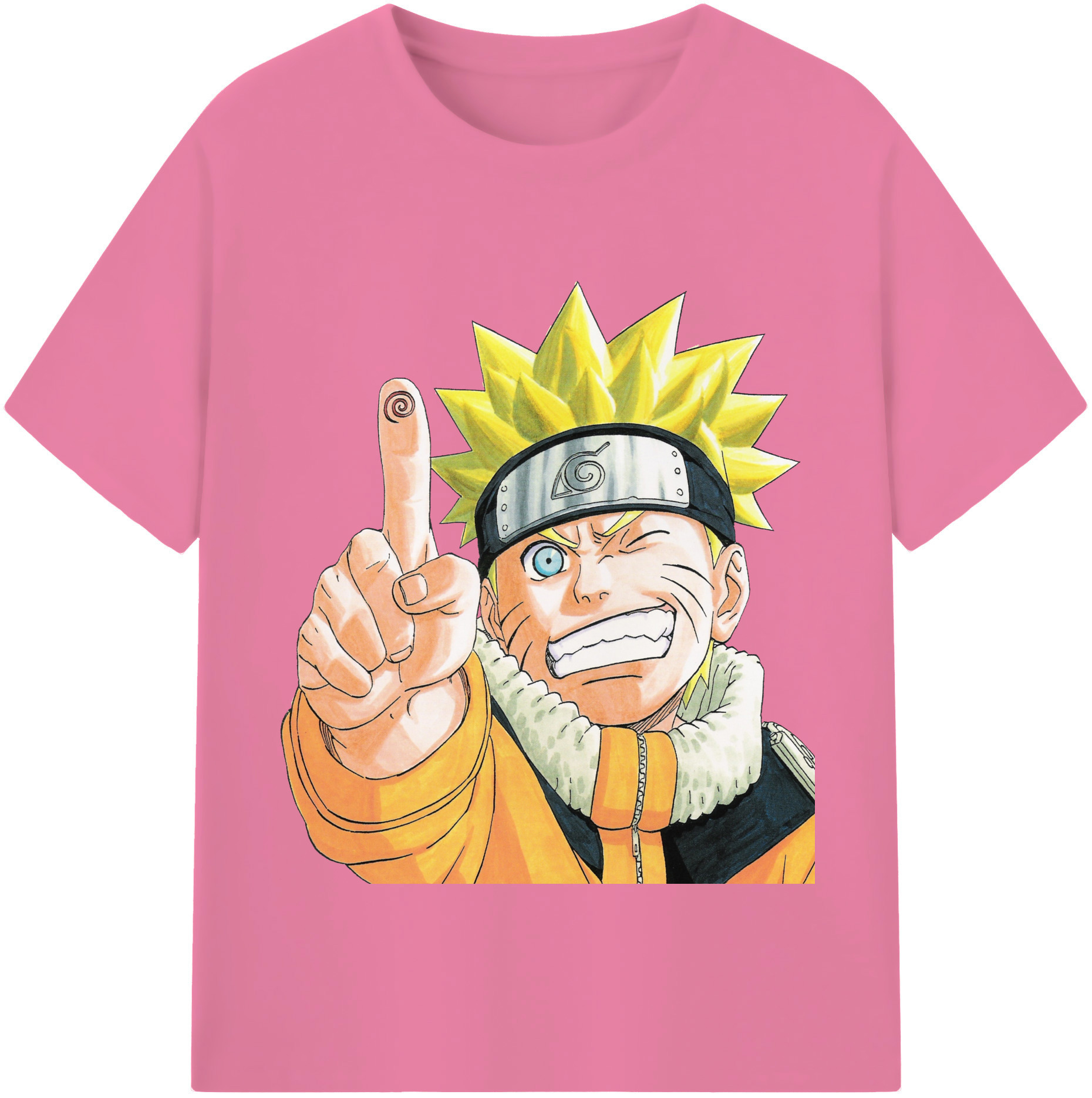 （画像用） NARUTO -ナルト- うずまき ナルト Uzumaki Naruto 綿100％半袖Tシャツ（フロントプリント）